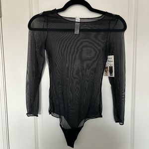 SPANX - Mesh Long sleeve - Blk. Sz. L